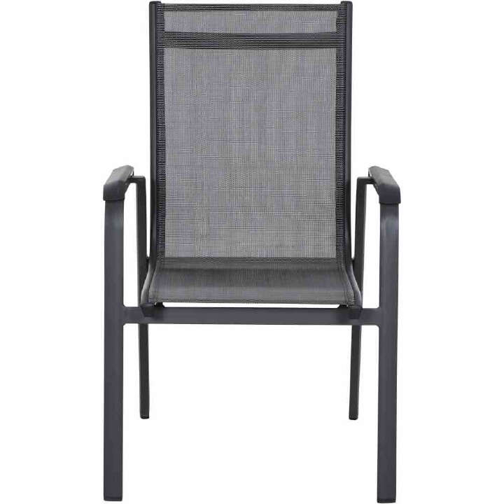 SIENA GARDEN Tesoro Stapelsessel, matt anthrazit